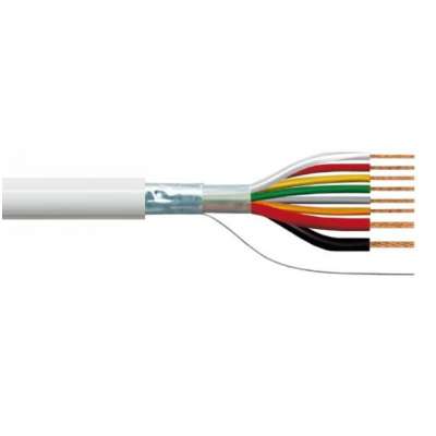 Câble souple blindé alarme  4x0.22+2x0.75mm² Eca