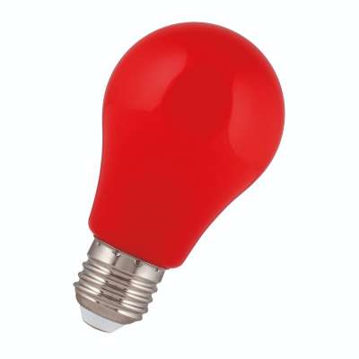Lampe Led sphérique non dimmable Party Bulb A60 2W/90lm/Ø60/2800K/ 220-240V/E27/30000h IP44 rouge pour guirlande Bailey