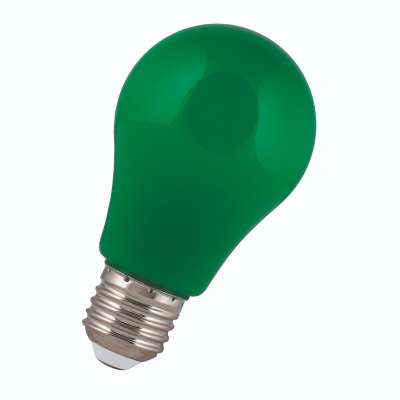 Lampe Led sphérique non dimmable Party Bulb A60 2W/90lm/Ø60/2800K/ 220-240V/E27/30000h IP44 vert pour guirlande Bailey