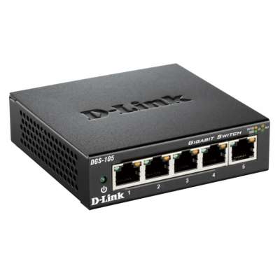 Gigabit switch 5 ports 10/100/1000 Mbps DGS-105/E D-Link