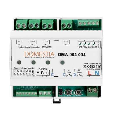 Module d’extension 4 sorties télévariées (4x0/1-10V) DMA-004-004 Domestia