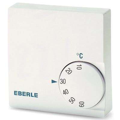 Thermostat mural électromécanique 10° à 60°C RTR-E6705 (2-10A/230VAC) pour chauffer et refroidir Eberle