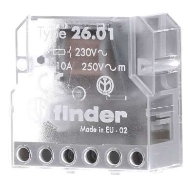 Télérupteur à encastrer unipolaire 1P/10A 230V Finder
