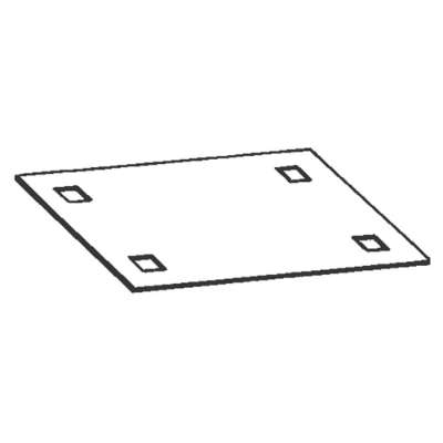 Platine de fond polyester pour armoire de trottoir EH3/GD-AP - 051 ABB-Vynckier