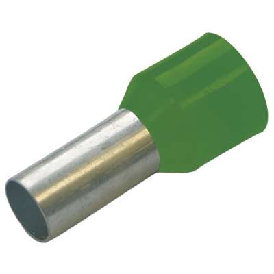 Embout de câblage à sertir isolé  6mm² simple vert Haupa