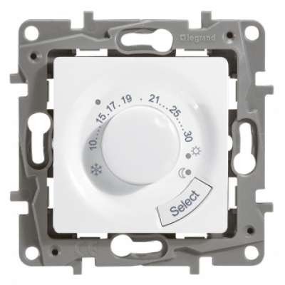 Thermostat d'ambiance 8A/230V à vis Niloé blanc Legrand