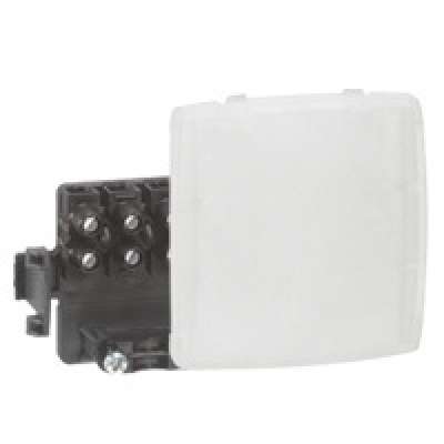 Sortie de câble  avec bornier 4x2.5mm² composable blanc RAL 9010 Oteo Legrand