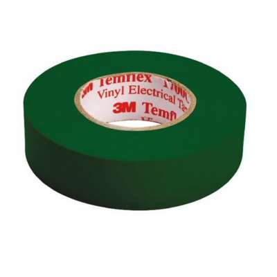 Ruban isolant électrique vinyl 19mm x 20m vert