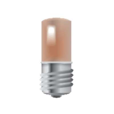 Lampe E10 avec LED ambre pour boutons-poussoirs 6A Niko