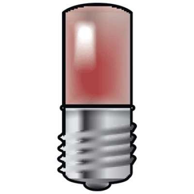 Lampe E10 avec LED rouge pour boutons-poussoirs 6A Niko