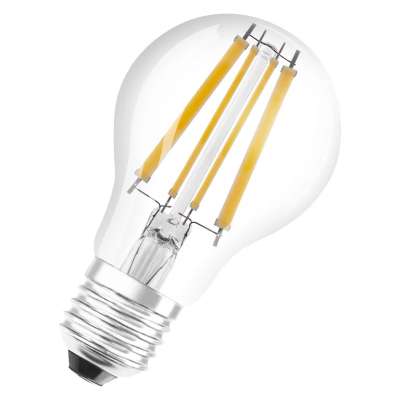 Lampe Led sphérique dimmble Parathom Classic claire filament A100 Ø60/11W/2700K/230V/E27/15000h/1521lm blanc très chaud Osram