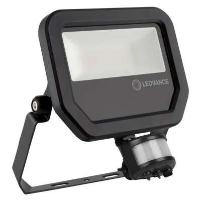 Projecteur LED noir avec détecteur 20W/55000h/2400Lm blanc froid 4000K Floodlight Sensor Ledvance® Osram