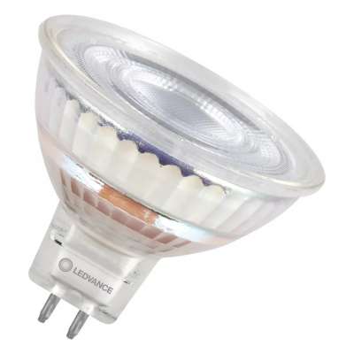 Lampe Led non dimmable MR16 35 Ø50/3.8W/36°/2700K/350Lm/ 700cd/15000h/12V/GU5.3 blanc chaud Ledvance® Osram