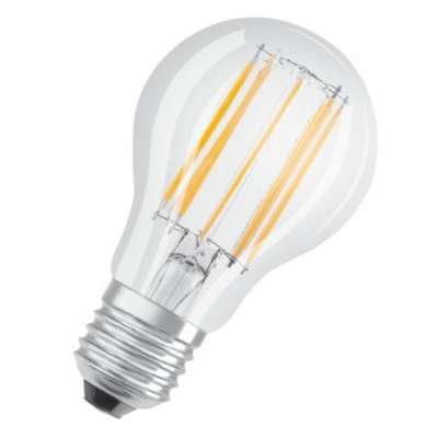 Lampe Led sphérique Parathom Retrofit Classic claire filament A100 Ø60/11W/2700K/230V/E27/15000h/1521lm blanc chaud Osram