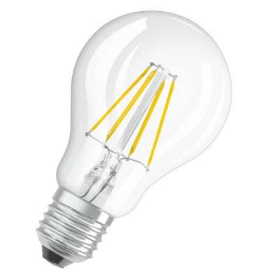 Lampe Led sphérique dimmable Parathom Advanced Retrofit Classic claire filament A 40 Ø60/4.5W/2700K/230V/E27/15000h/470lm blanc chaud Osram