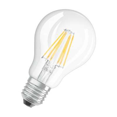 Lampe Led sphérique Parathom Retrofit Classic claire filament A 60 Ø60/6W/2700K/230V/E27/15000h/806lm blanc chaud Osram