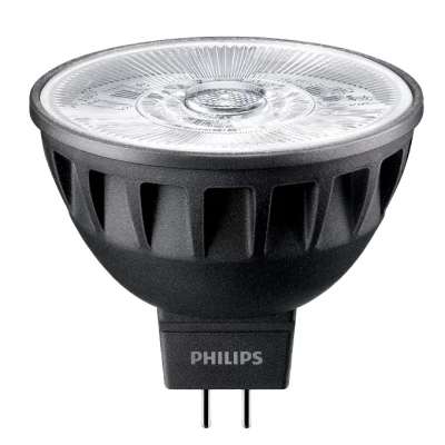 Lampe Led dimmable MASTER LED ExpertColor MR16 35 Ø50/6.7W/10°/3000K/430Lm/4800cd/40000h/12V/GU5.3 blanc chaud Philips