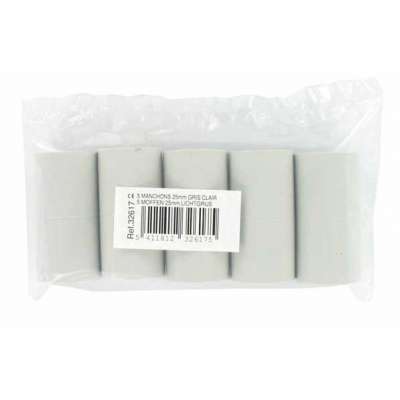 Manchon PVC gris clair RAL7035 Ø25mm LSOH sans halogène Reddy (par 5 pcs)