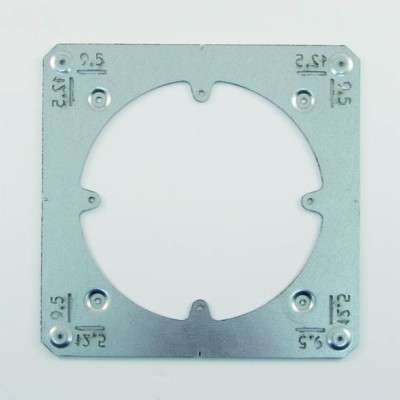 Kit plaque de plâtre 9.5 à 12mm pour base de grille Ø125mm XD75 Renson