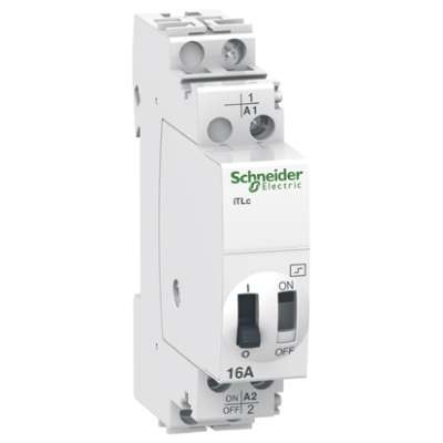 Télérupteur unipolaire 1NO/16A 230V à commande centralisée ITLc Schneider Electric