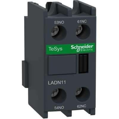 Bloc de contacts auxiliaires TeSys 1NO+1NF bornes à vis-étriers LADN11 Schneider Electric