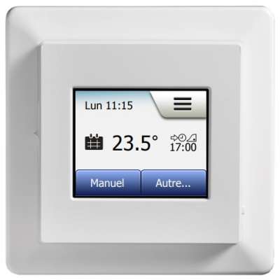 Thermostat digital programmable sur secteur 230V (16A) encastré RTU-TC Stiebel Eltron