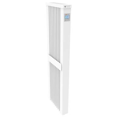 Radiateur électrique à inertie vertical SLIM TALL 1600W blanc pur RAL 9010 avec thermostat FlexiSmart AeroFlow® Thermotec