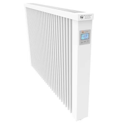 Radiateur électrique à inertie standard MIDI 1950W blanc pur RAL 9010 avec thermostat FlexiSmart AeroFlow® Thermotec