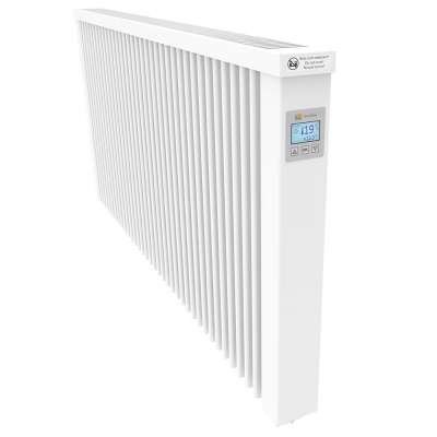 Radiateur électrique à inertie standard MAXI 2450W blanc pur RAL 9010 avec thermostat FlexiSmart AeroFlow® Thermotec