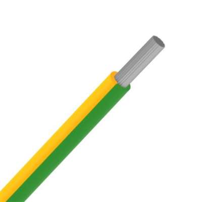 Fil de câblage flexible étamé VTBst 0.5mm² vert/jaune (rouleau 100m)