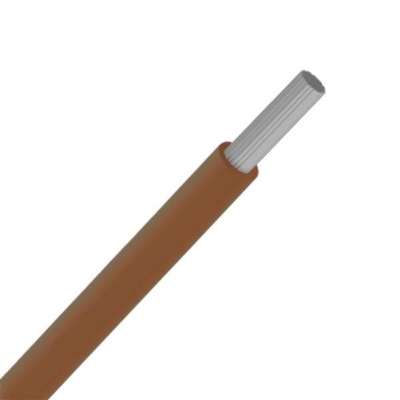 Fil de câblage flexible étamé VTBst 0.5mm² brun (rouleau 100m)