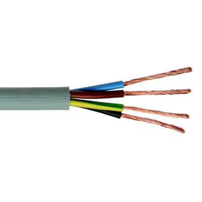 Câble souple PVC gris rainuré 4G1.5mm² VTMB